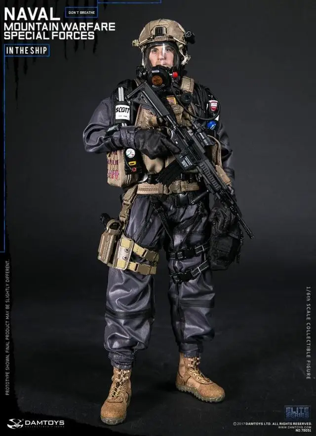 DAMTOYS 1/6 военно морская горная война спецназ Солдат экшн фигурка Коллекционная
