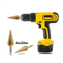 Hex Titanium Step Cone Drill Bit Hole Cutter 4-32MM HSS4241 For Sheet Metal Hex Titanium Step Drill hex titanium step cone drill bit hole cutter 4 32mm hss 4241 for sheet metal