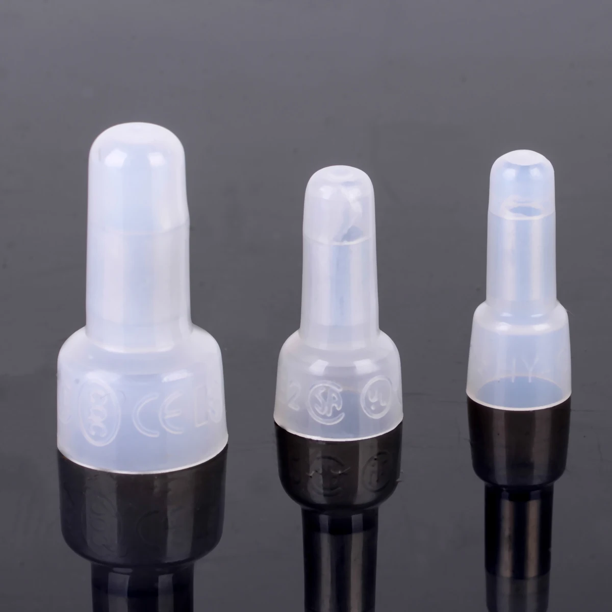 100pcs Closed End Crimp Caps Electrical Wire Cable Terminals Connectors Set AWG 12-10 16-14 22-16