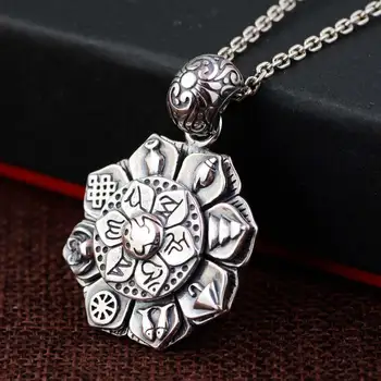 

FNJ 925 Silver Flower Pendant Cross New Fashion Hang Pure Original S925 Thai Silver Pendants Women for Jewelry Making