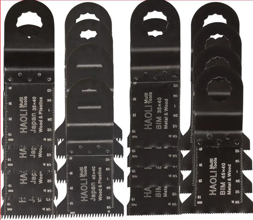16 шт. 35-45 мм Японии bi-металл колебательный нескольких инструмент пилы для Ridgid AEG worx электроинструмента аксессуары, дерево из Металла cutiing