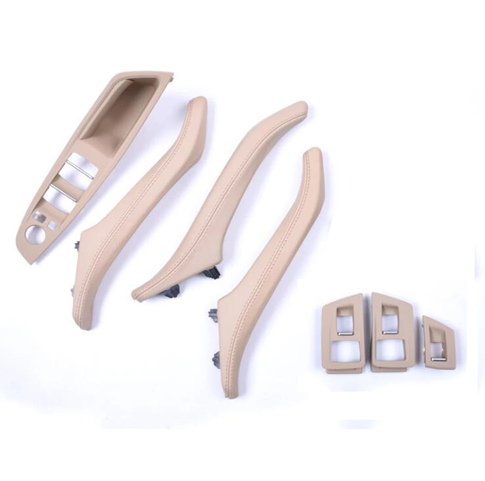 

Luxury Leather Left Hand Drive LHD For BMW 5 series F10 F11 520 525 Car Interior Door Handle Inner Door Panel Pull Trim Cover