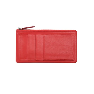 EMMA YAO кожаный кошелек женский бренд кошельки для монет держатели модный кошелек - Цвет: Red