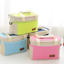 VILEAD 4 Colors 25*15*16cm Portable Waterproof Ice Bag Oxford Cloth Picnic Bag Cooler Handbag Lunchbox for Carry Beer Fruit