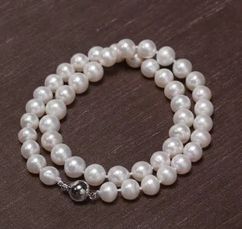 

Eternal wedding Women Gift word necklace 925 real natural big Freshwater pearl necklace lady pearl neckla