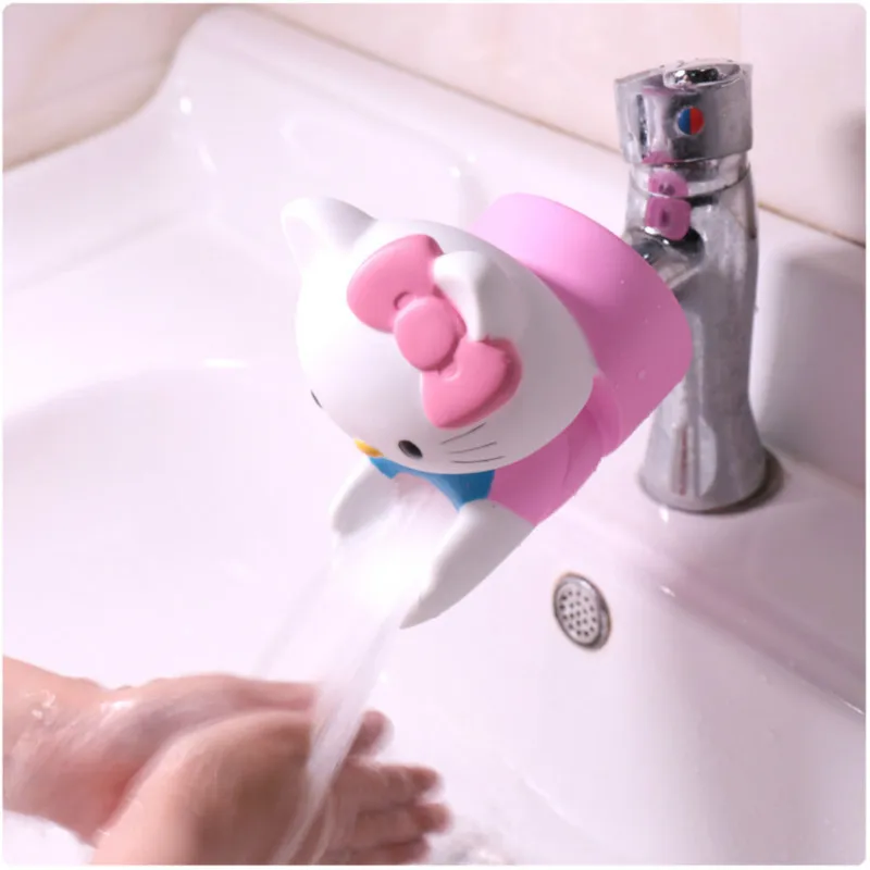 Cute Cartoon Faucet Extender Baby Tubs Hand Washing Device For Children Kid Hand Washing Helper in Bathroom Sink Accessories
