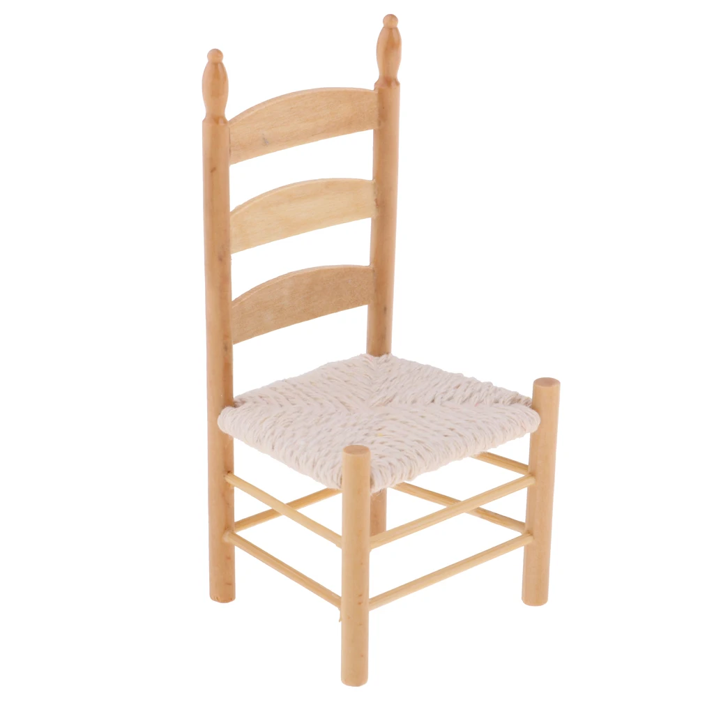 Dining Table Chair Model for 1:12 Scale Dollhouse Miniature Living Room Furniture #1