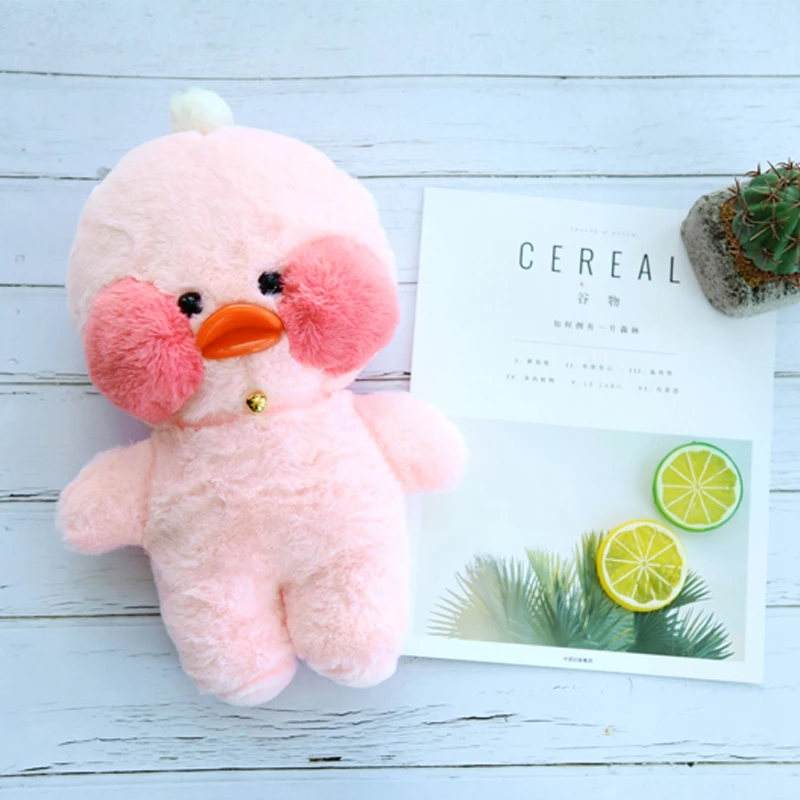 

INS Cafe Plush Figure Toys Duck Stuffed Animal The Internet Star Hyaluronic acid duck Mini pink Duck Pink Cheek