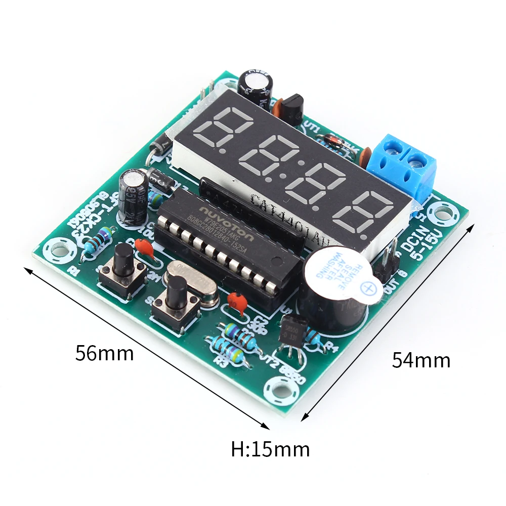 4Bit 0.5in DC 3,5 V-5 V светодиодный модуль электронных часов 24 часа таймер 51 одночиповый микрокомпьютер цикл таймер переключатель