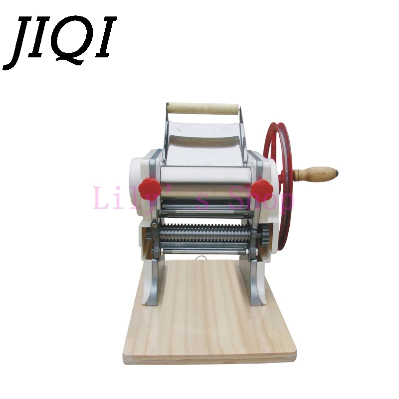 JIQI DIY Manual Handle Pasta Maker Dough Roller Hanger Spaghetti Noddle Pressing Cutter Dumpling