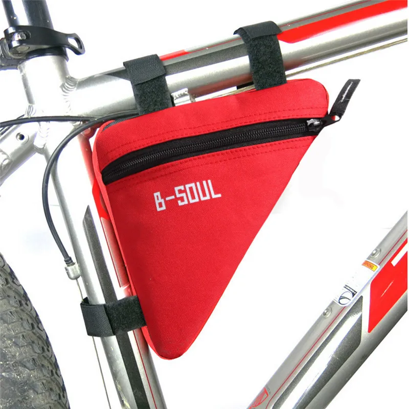 Clearance Mountain Bike Bag Front Tube Frame Triangle Wallet Cell Phone Pouch Waterproof Holder Saddle Cycling Bicycle Bag Red Blue Grey 4