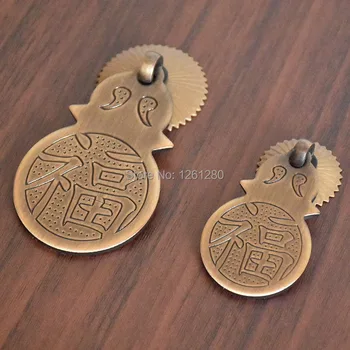 

Chinese antique simple drawer knob furniture hardware Classical wardrobe cabinet shoe door handle closet cone vintage pull ring