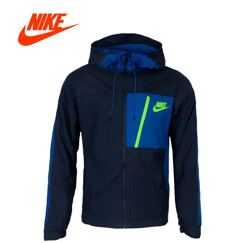 Мужские Nike весна ветрозащитный с капюшоном куртка 804733-423