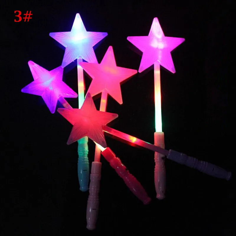5 шт. звезда сердце Корона светодиодный мигающий палочки светится волшебная палочка палочки день рождения светящиеся вечерние светодиодный светящийся stickPurimToy