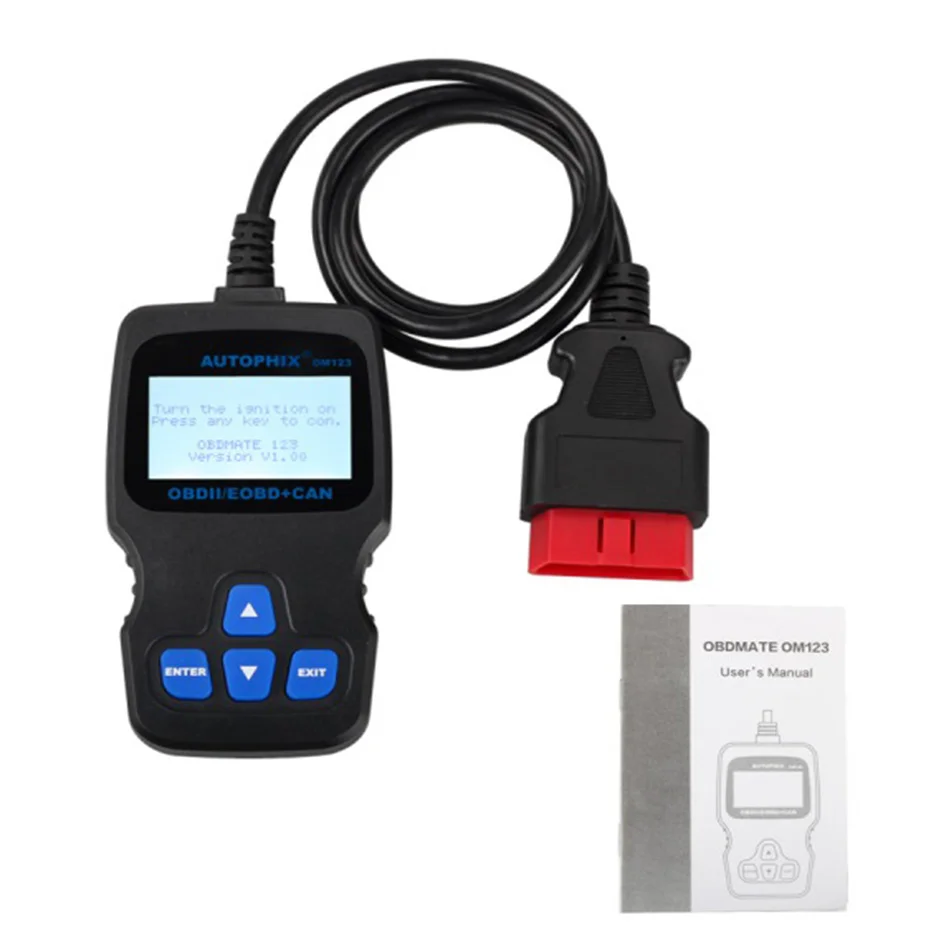 Автомобильный диагностический инструмент Autophix OM123 OBD2 OBDII EOBD считыватель кодов