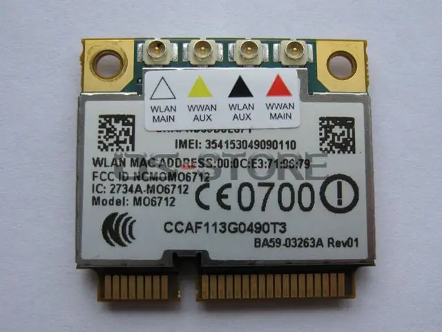Вариант GTM671W MO6712 мини-pci-e 3 г wifi WWAN беспроводной карты HSDPA GPS