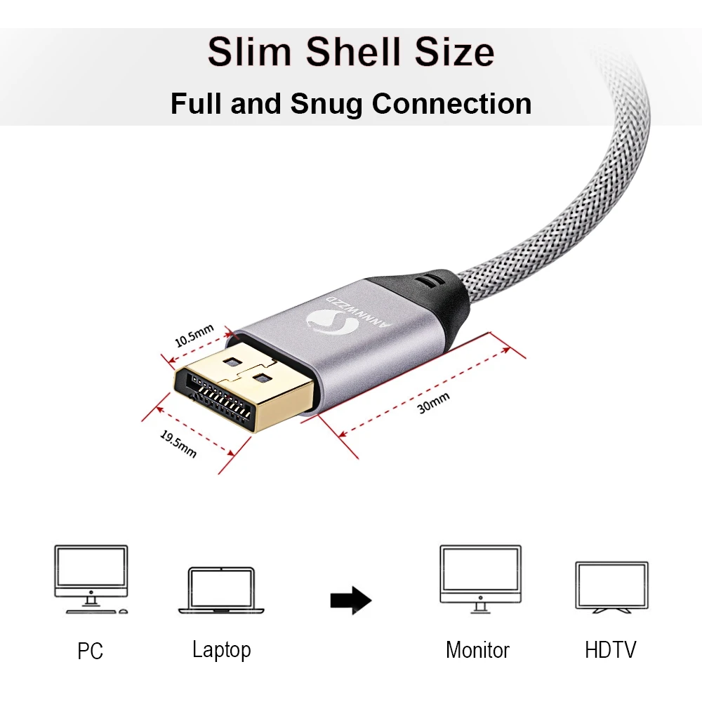 Кабель DisplayPort 4K 60 Гц DP 1 2 версия шнур Ultra HD 3D м 3 для HDTV ПК видеокарт проектора
