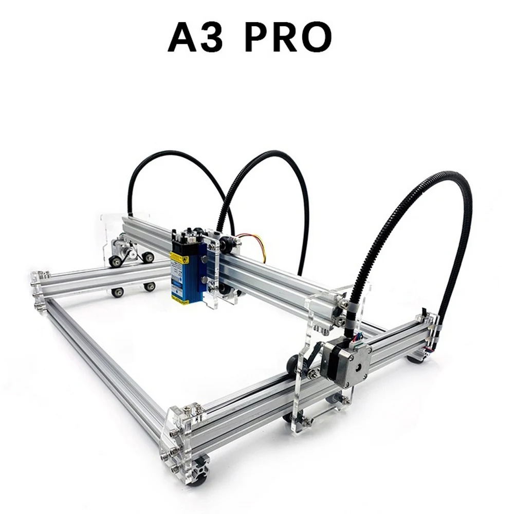 US Plug A3 Pro мини-станок для лазерной резки 5500wm/3500wm/5500 МВт/7 Вт/15 Вт лазерная головка DIY машина гравер для резки древесины PWM