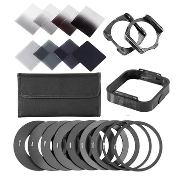 Zomei-Filtro de cámara con gradiente de densidad neutra ND, filtros cuadrados de resina, adaptador de lente Porta anillos serie Cokin P para DSLR