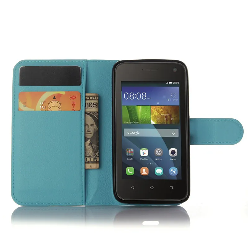 Luxury Wallet Flip PU Leather Case Cover For Huawei Y360 Cell Phone Back Y3 Y3C Y336 With Stand |