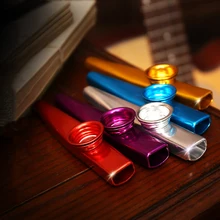 Простой дизайн легкий kazoo алюминиевый сплав металл для гитарного инструмента музыкальный инструмент для любителей музыки 12*2,5 см 6 цветов на выбор