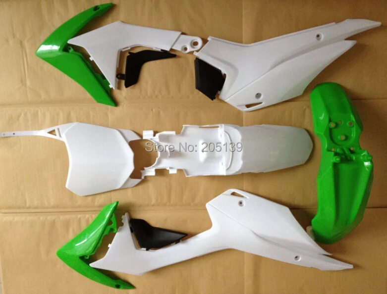 2014 CRF110 GREEN/WHITE/black fairing Plastic PARTS fender FOR HONDA MOTO motorcycle dird pit bike CRF 110 2014 CRF110 GREEN/WHITE/black fairing Plastic PARTS fender FOR HONDA MOTO motorcycle dird pit bike CRF 110