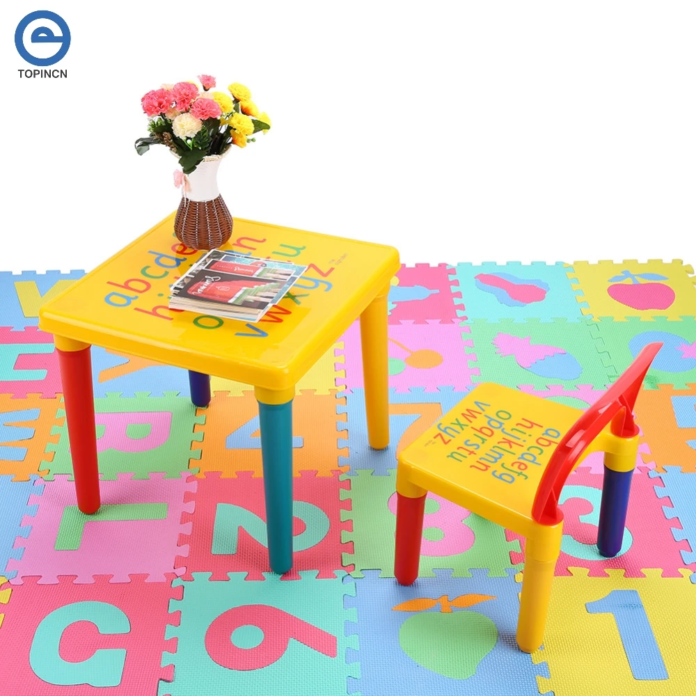 kids plastic table and chair set