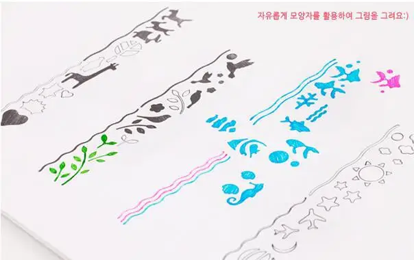 Креативный Kawaii Закладка линейка полый узор Dawing плесень милые школьные принадлежности корейский дизайн канцелярских товаров