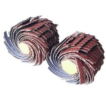 

2 Pcs/Set 35x6 Mm Polishing Sanding Wire Wheels Mounted Abrasive Sanding Cloth Wire Striping Grinding Wheel Curved Surface Woo