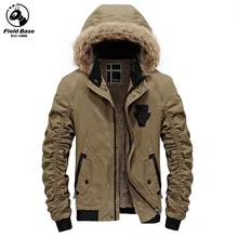 Autumn Winter Jacket Men Fleece Men Jacket Thick Outerwear Parka Male Brand Clothing Fur Lining Hooded Winter Coat JOB-SJLR515