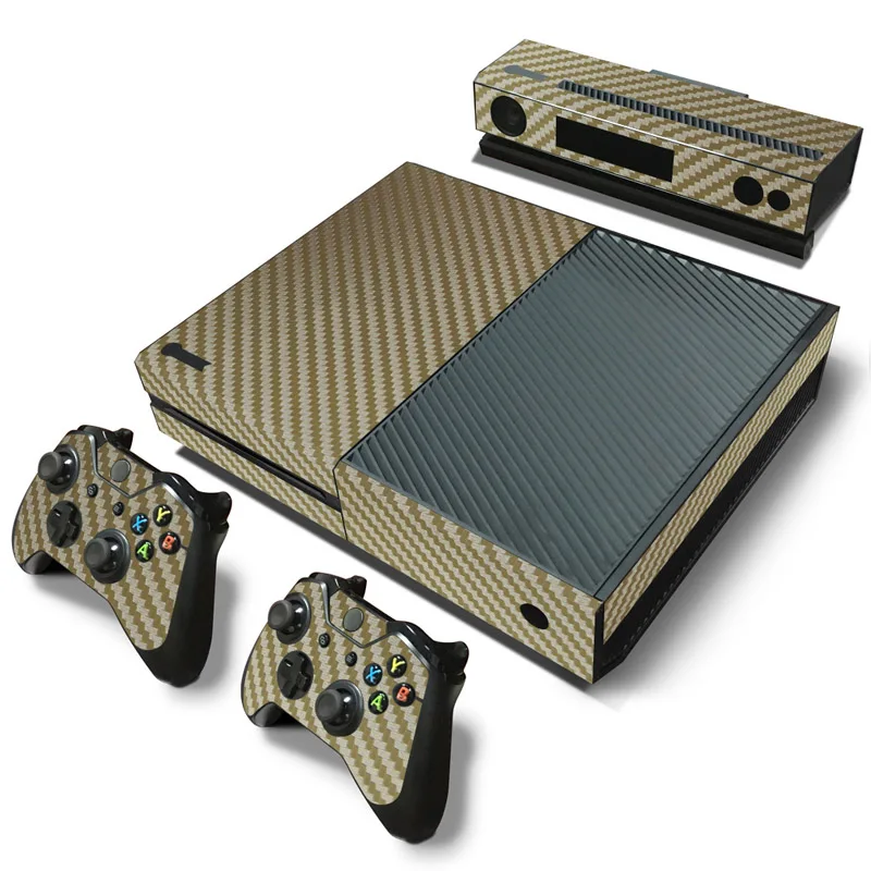 Виниловая наклейка для консоли Xbox One для Xbox One+ 2 контроллера контроллер Gameapd наклейка игровые аксессуары - Цвет: Gold