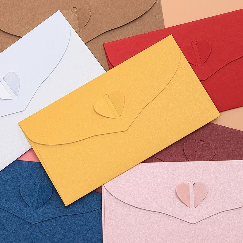 10pcslot western romantic love clasp envelopes wedding invitation envelopes candy color decorative bags 173x95cm - Decorative Envelopes 10pcslot western romantic love clasp envelopes wedding invitation envelopes candy color decorative bags 173x95cm - Decorative Envelopes