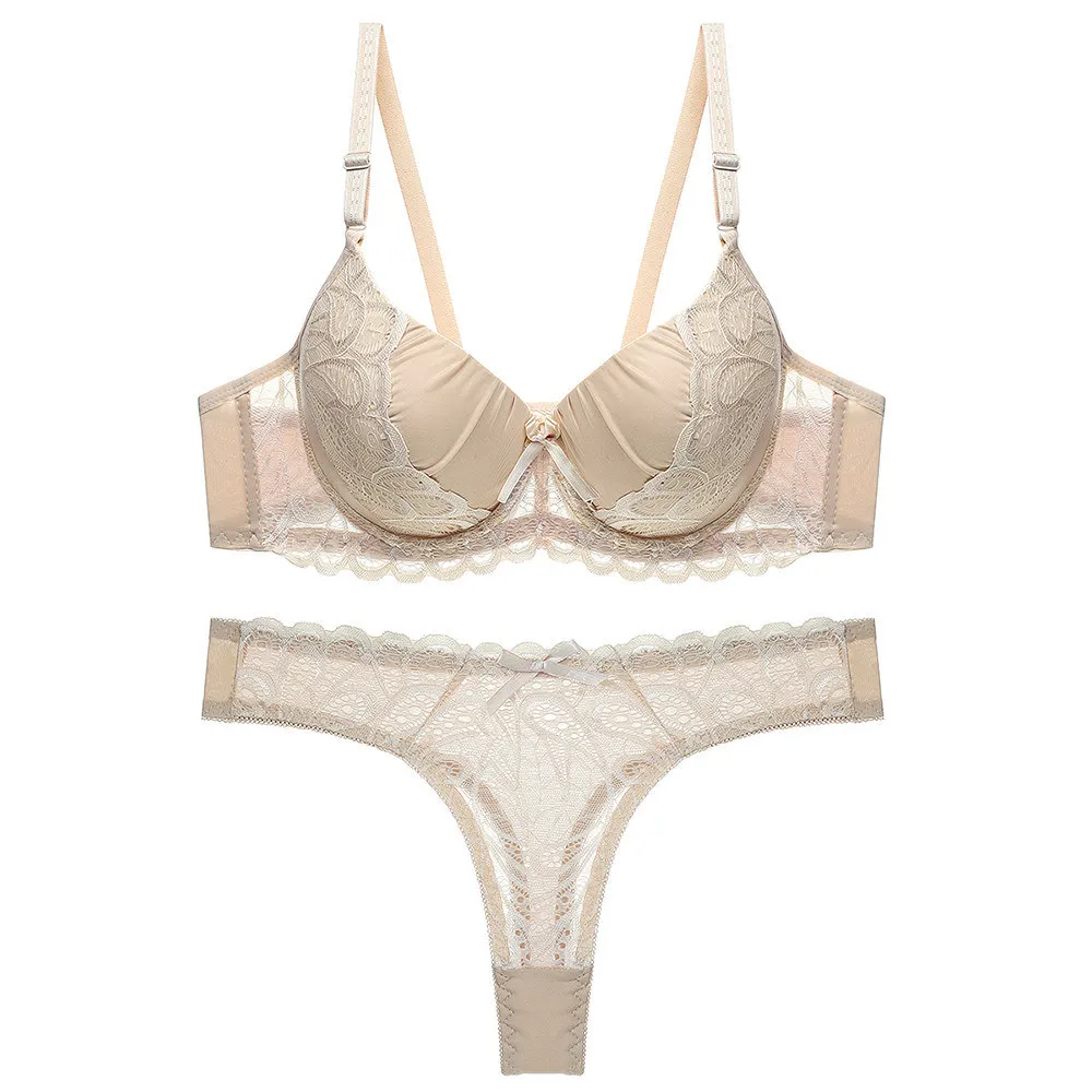 Julexy B C Cup Hollow Out Women Bra Set Push Up Solid Lace Bra Brief Sets Intimates transparent Underwear Panty Set-in Bra & Brief Sets from Underwear & Sleepwears on Aliexpress.com _ Alibaba Group - 3