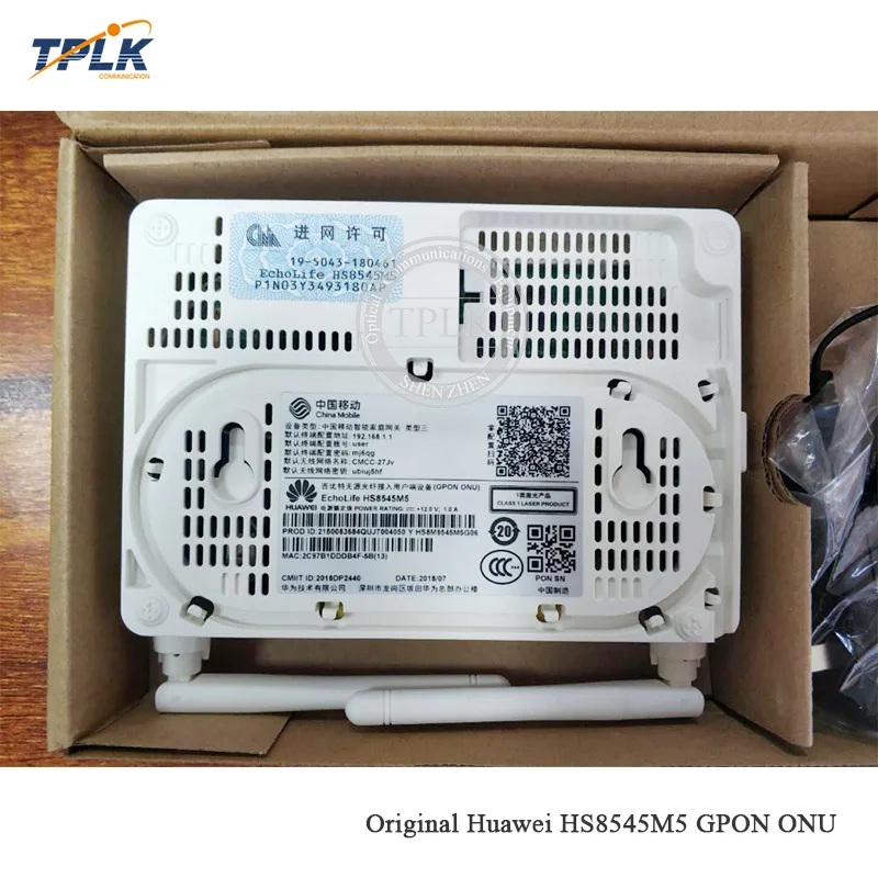 2020 Оригинальный Новый HW HS8545M5 ONU GPON ONT с 1GE + 3FE 1TEL USB Wifi китайским логотипом мини