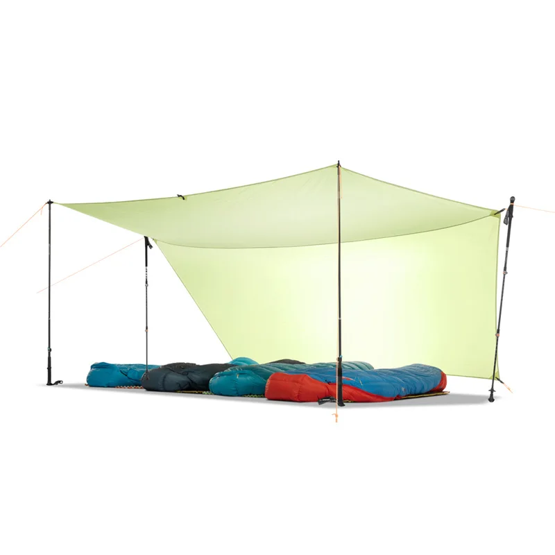 فقط 450g 20D سيليكون النايلون المطر يطير خيمة قماش القنب المأوى التخييم المأوى Rainfly الشمس الملاجئ و ظلة لشاطئ نزهة