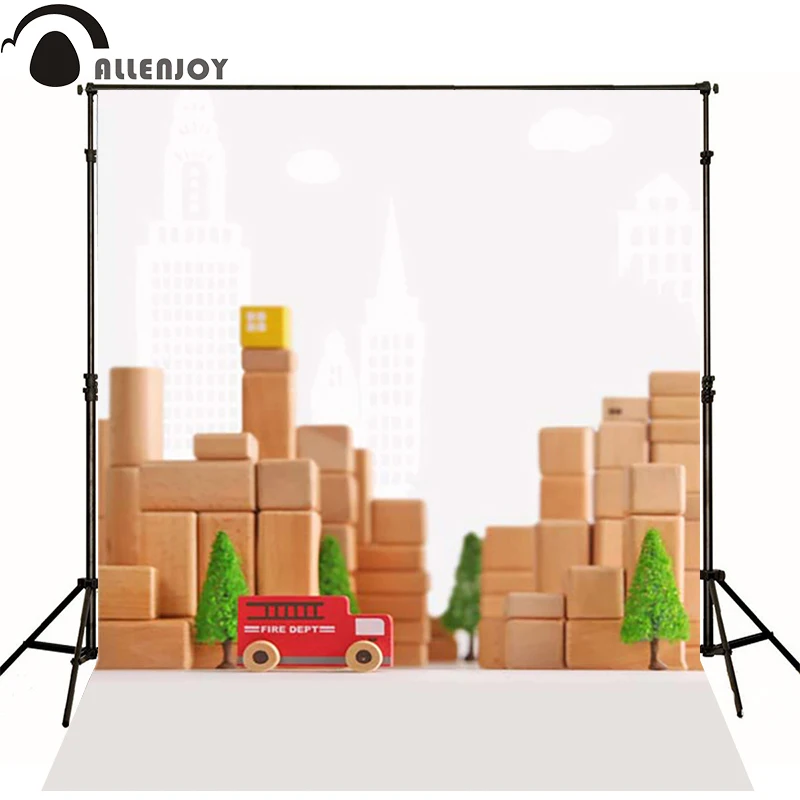 

Allenjoy Photographic background Car toy building tree newborn lovely princess custom interesting camera fotografica