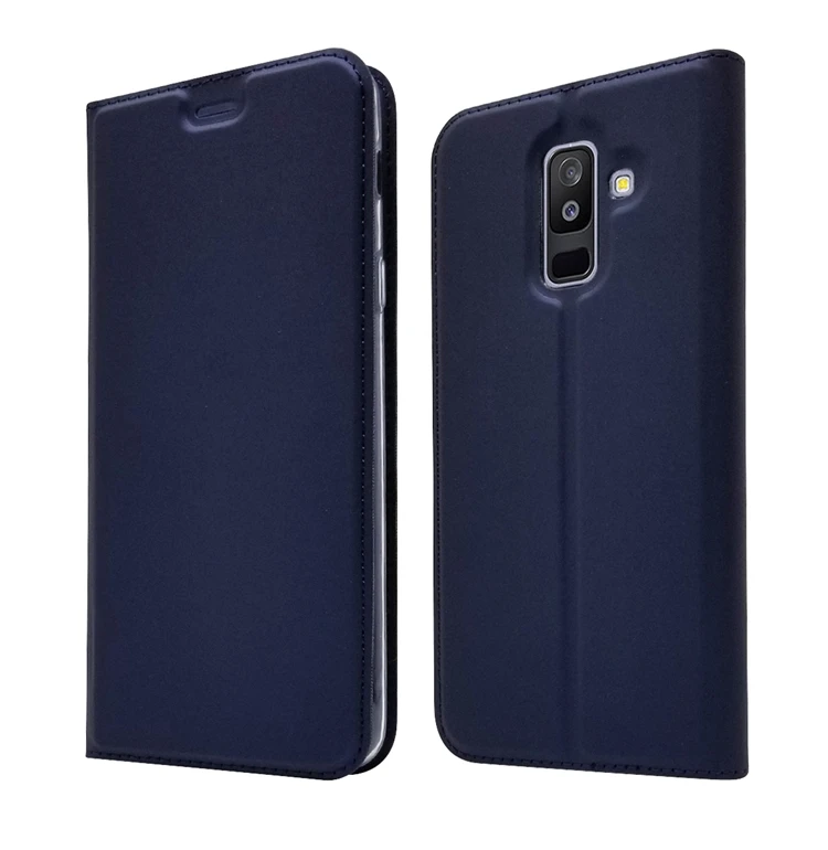 Флип для samsung Galaxy A6 Plus Coque Роскошный кожаный бумажник флип-чехол для samsung A6 Plus чехол для samsung A6 Plus Etui
