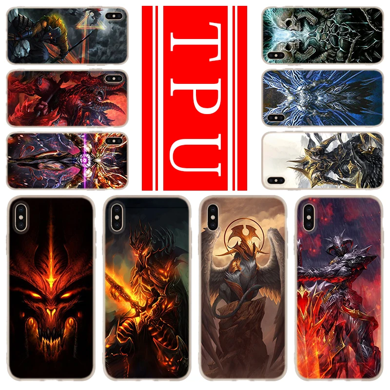 

soft TPU case For iPhone 12 Mini 11 Pro XS Max XR X 8 7 6 Plus 5S SE S Cover Shadow Fiend Dota 2 2020