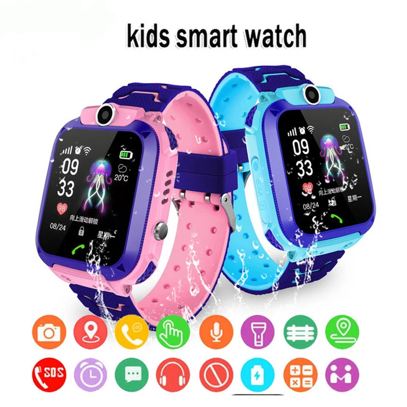 

Kids Smart Watch SOS Antil-lost Smartwatch Children's Baby Watches Support 2G SIM Card Clock Call Location Tracker Wristband