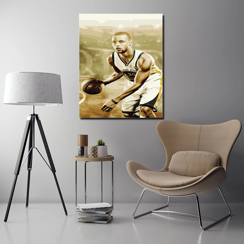 

Pictures By Numbers Basketball Star DIY Digital Painting Canvas Painting Living Room Home Decoration Modern Wall Art Accessories