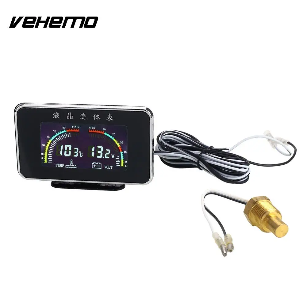Universal Precise LCD Water Temp Gauge Temp Gauges Water Temperature