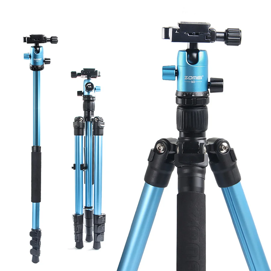 

ZOMEI M3 Camera Tripod & Monopod Light Weight Travel Tripod with 360 Degree Ball Head and Carry Bag for SLR DSLR Digital Camera