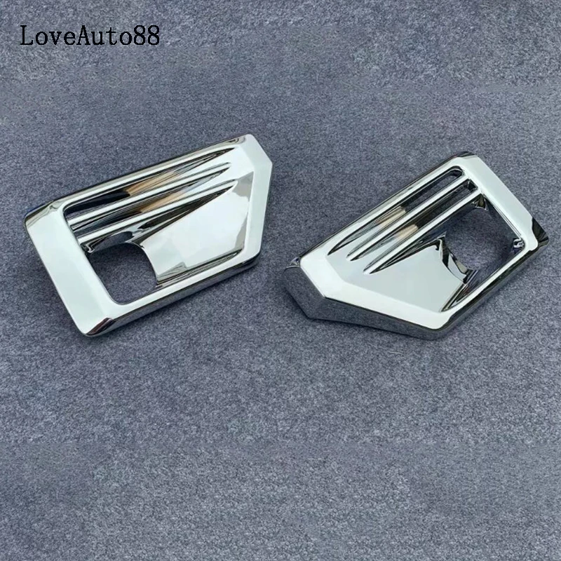 

ABS Chrome Front Rear Foglight Fog Light Lamp Cover Trim Frame Sticker For Toyota RAV4 Adventure 2019 2020 Exterior Accessories
