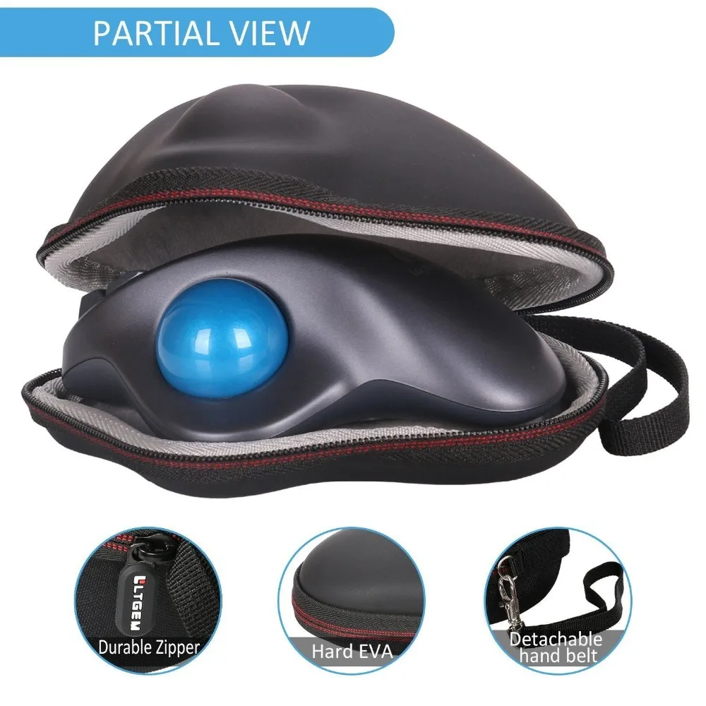 

LTGEM EVA Hard Storage Travel Carrying Case For Logitech Wireless Trackball M570 Mouse Protective Pouch