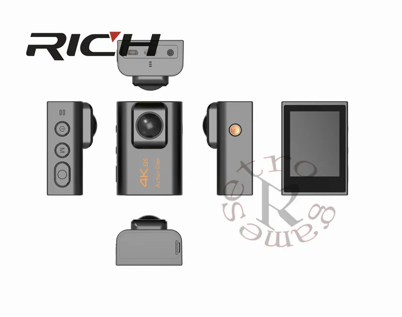 DHL 10 шт./лот RICH Action Camera Ultra HD4k 8MP Wifi 170 градусов Подводная Водонепроницаемая 30M Cam Remote