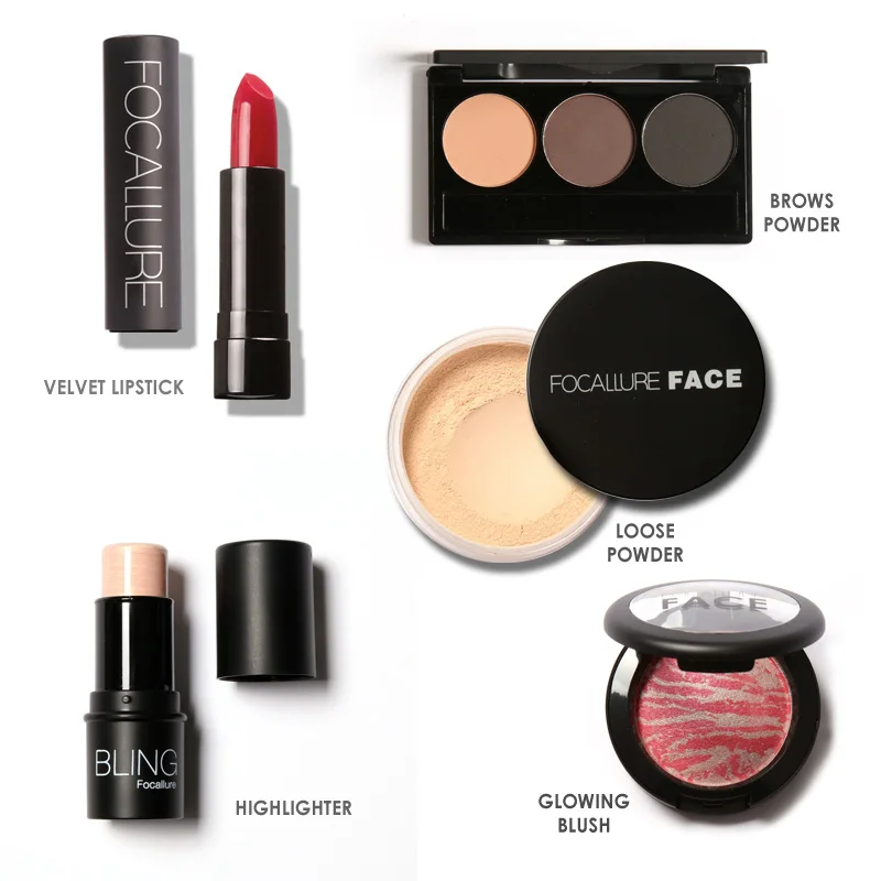 Makeup Ideas must have makeup pics : FOCALLURE Makup Tool Kit 8 PCS Must Have Cosmetics Including ...