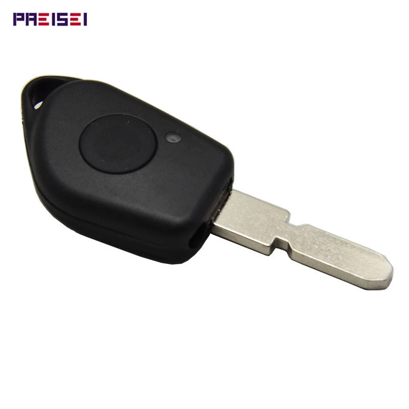 PREISEI llaves en blanco para coche peugeot 406, funda de llave remota, fob, carcasa sin logotipo, con clip de batería|key for|key for carkey replacement -