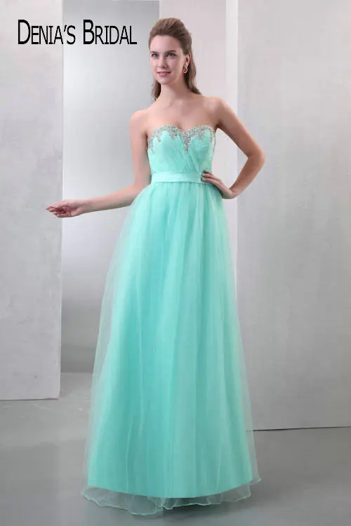 2017 Real Image Evening Dresses A Line Sweetheart Neck Floor Length Gowns Custom Made | Свадьбы и торжества