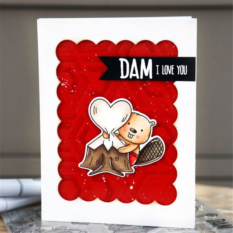 

Naifumodo Square Background Frame Dies Metal Cutting Dies Cutting Scrapbook Decor Album Paper Craft Embossing Stencil Metal Dies