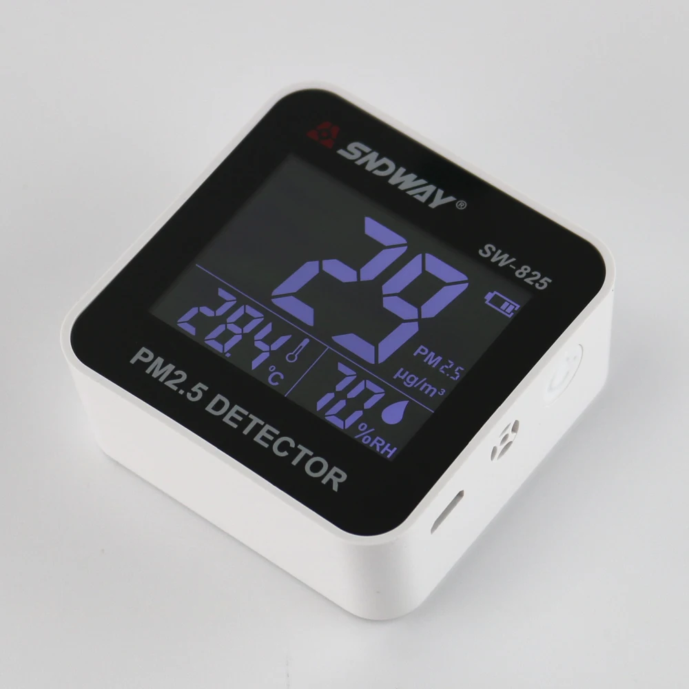 Günstig Digital Air Qualität Monitor Laser PM2.5 Detektor tester Gas monitor Gas analyzer Temperatur feuchtigkeit meter Diagnose werkzeug